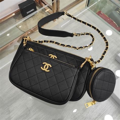 chanel 3 piece bag